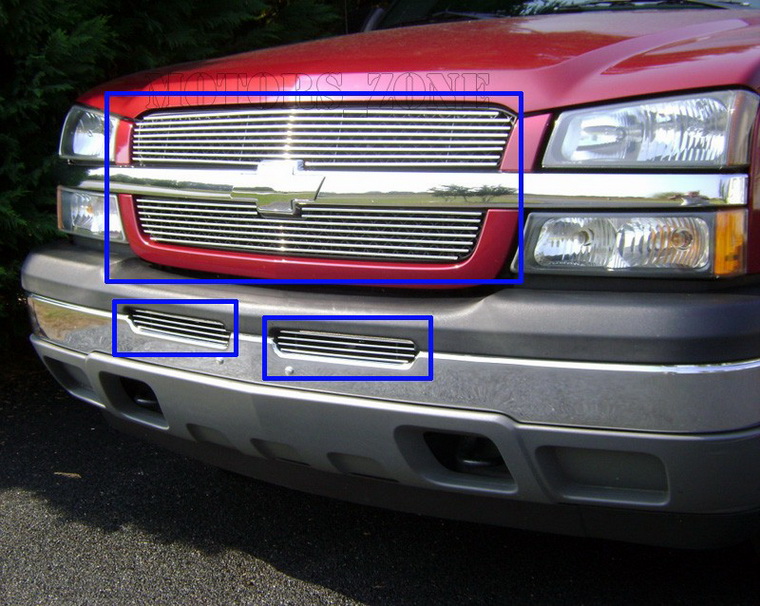 02 03 04 06 Chevy Avalanche Billet Grille Combo Grill Billet Grille 