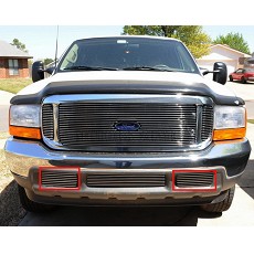 99-04 FORD F250 BILLET GRILLE TOW HOOD GRILL EXCURSION