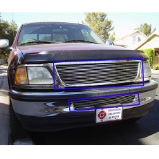 97 98 FORD F150 2WD BILLET GRILLE GRILL COMBO GRILL SET