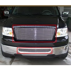 06 07 08 FORD F150 GRILL BILLET GRILLE COMBO SET